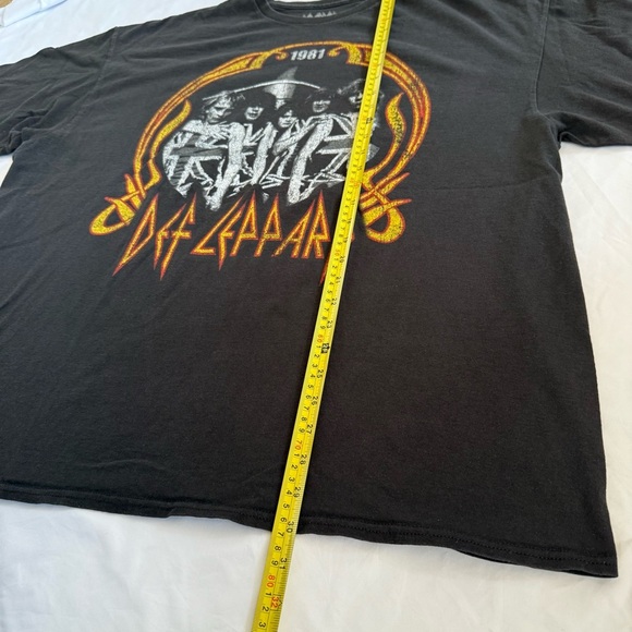 Def Leppard Graphic T-Shirt 1981 Tour Size 3X - Picture 2 of 5